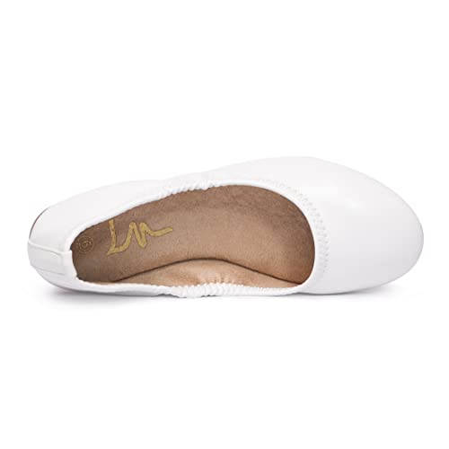 Women's Ballet Flats Round Toe Slip On Flats Shoes Casual Dress Shoes Foldable Portable Travel Ballet Flat