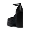 Women’s High Chunky Platform Closed Toe Block Heels Square Toe Ankle Strap Dress Wedding Party Pumps Shoes Aurelia
