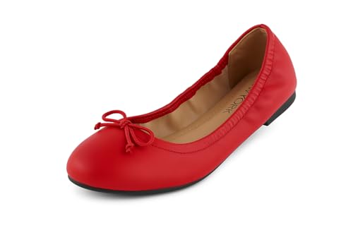 Women's Flats Round Toe Comfort Elastic Flats for Women