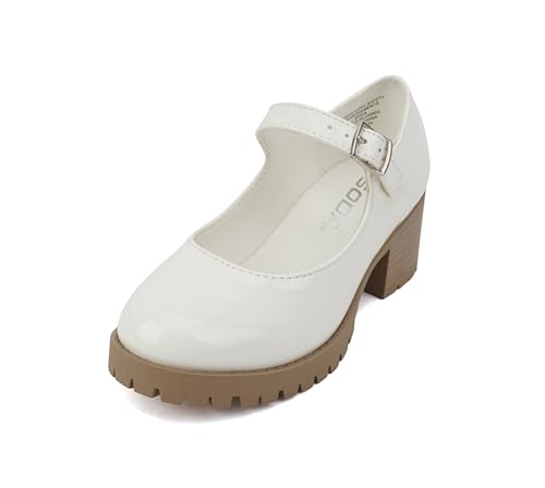 girls Mary Jane With Chunky Block Heel