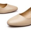 Low Black Nude Blue Red Heels for Women Closed Round Toe Chunky Block 1.8 Inch Women's Heels Pumps Comfortable Dressy Work