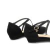 Pointed Toe Low Wedge Heeled Ankle Strap Flats Shoes for Women Dressy Comfortable, Casual Slip-on Dress Shoes for Business