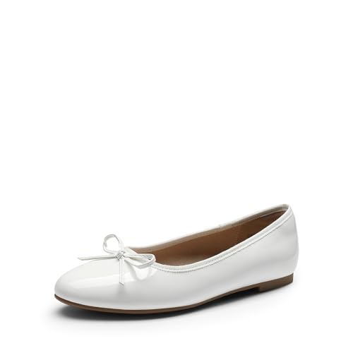 Women's Flats, Round Toe Ballet Flats, Comfortable Slip-on Dressy Business Casual Work Office Ballerina Flat Dress Shoes