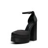 Women’s High Chunky Platform Closed Toe Block Heels Square Toe Ankle Strap Dress Wedding Party Pumps Shoes Aurelia