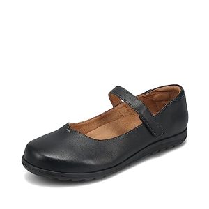 Chorus Women's Shoes- Stylish Leather Mary Janes with Adjustable Straps, Removable Footbed, Arch Support, Metatarsal Support and