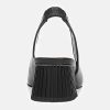 Women's Slingback Low Chunky Heels Pumps Closed Square Toe Block Heel Slip On Party Dress Work Shoes