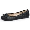 Women’s Aster Ballet Flats | Patent Leather Slip-On Shoes | Quilted Pillow Stitch | Rounded Toe | Everyday Comfortable Fashion