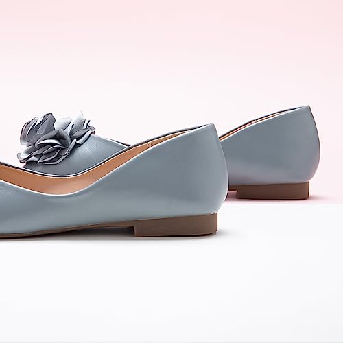 Ballet Flats for Women | Womens Flats Shoes | Square Toe Flats| Women's Flats | Slip On Dress Shoes | Flower Shoes