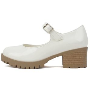 girls Mary Jane With Chunky Block Heel