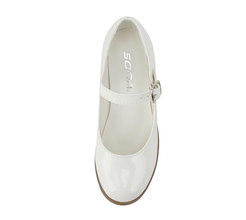 girls Mary Jane With Chunky Block Heel