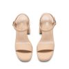 Heels for Women Block Chunky Platform High Heels Open Toe GISELLE Fashion Wedding Party Evening Prom Dance Ankle Strap Dress