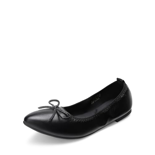 Women's Foldable Flats Shoes Pointed Toe Ballet Flats Bowknot Comfort Slip on Dress Shoes