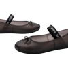 Sophie Jelly Flats for Women - Ballet Flats for Women Bow Applique & Strap, Slip-on Closed-Toe Women’s Jelly Shoes