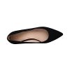 Women’s Chunky Low Block Heels Closed Toe Dress Pumps Shoes