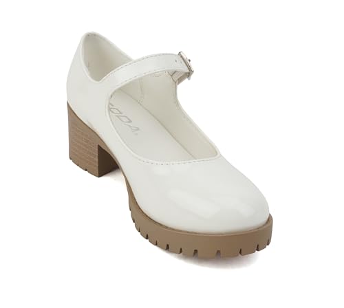 girls Mary Jane With Chunky Block Heel
