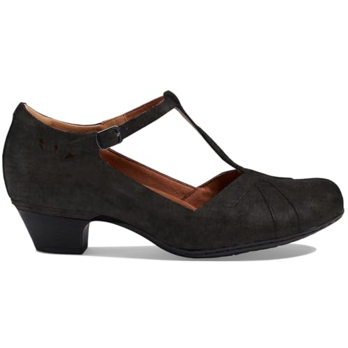 Women Vintage Low Heel Mary Jane Oxford Shoes Round Closed Toe Ankle T-Strap Dress Sandals Chunky Block Heels Cutout Mary Jane