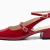 Womens Mary Jane Chunky Low Heels Closed Square Toe Ankle Strap Pumps Wedding Party Dress Shoes