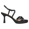 Women's Stellora Platform High Heels Block Chunky Strappy Sparkly Rhinestone Open Toe Ankle Strap Dress Pump Sandals Shoes for