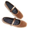 Mary Jane Square Toe Black Ballet Flats for Women Comfortable Ankle Strap Casual Slip On Flats