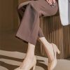 2 inch Low Block Heel Pumps for Women Round Closed Toe Chunky Heels Comfortable Dress Shoes Office Work Formal