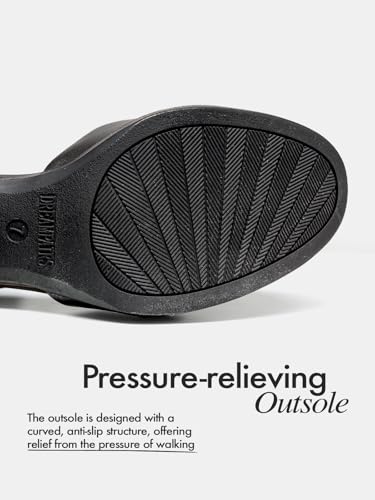 Women's Dress Shoes Mary Janes Comfortable Low Block Heels Pumps Round Closed Toe Chunky Ankle Strap Shoes for Work Flight