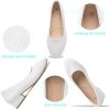 Women’s Low Block Chunky Heels Pumps Ladies Elegant Closed Round Toe Pumps Shoes Low Platform Office Pumps Shoes