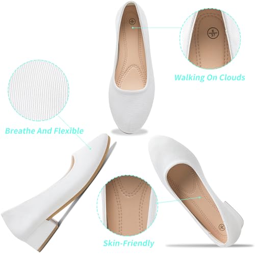Women’s Low Block Chunky Heels Pumps Ladies Elegant Closed Round Toe Pumps Shoes Low Platform Office Pumps Shoes