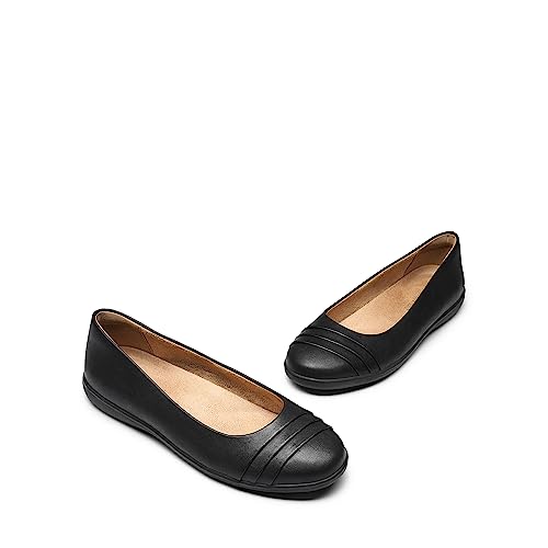 Womens Comfortable Ballet Flats, Business Office Dress Shoes, Dressy Round Toe Slip On Work Flats