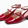 Womens Mary Jane Chunky Low Heels Closed Square Toe Ankle Strap Pumps Wedding Party Dress Shoes