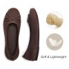 Women's Ballet Flats Round Toe Walking Flats Slip On Work Shoes Knitted Flats Shoes for Woman Soft Lightweight