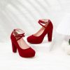 Fashion Vintage Womens Small Bowtie Platform Pumps Ladies Sexy High Heeled Shoes