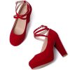 Fashion Vintage Womens Small Bowtie Platform Pumps Ladies Sexy High Heeled Shoes