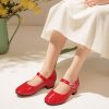 Girls Dress Shoes Toddler Little Big Kid Chunky Heels Wedding Party School PNEMY Flower Girl Shoes