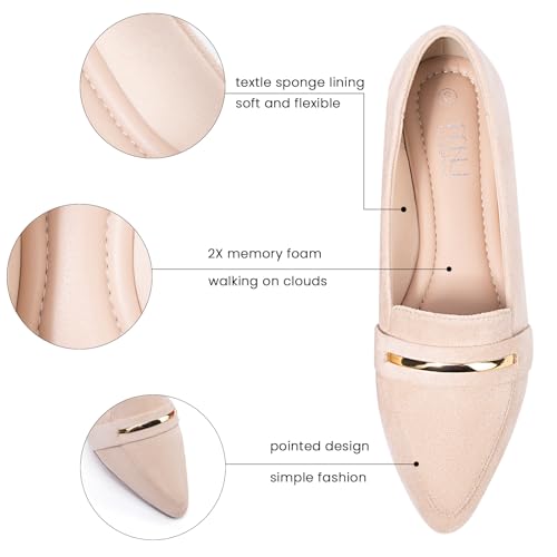 Flats Shoes Women Pointed Toe Womens Flats Loafers