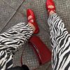 Women's Ballet Flats Comfortable Closed Round Toe Criss Cross Ankle Strap Dress Dance Flat Shoes
