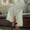 Women's Slingback Low Chunky Heels Pumps Closed Square Toe Block Heel Slip On Party Dress Work Shoes