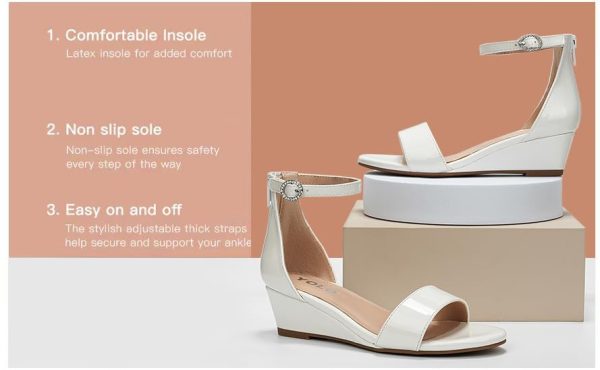 Girls High Heels Sandal for Girls Open Toe Ankle Buckle Strap Dress Shoes for Little Big Kids in Wedding Party Block Chunky Pump