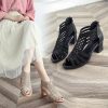 Platform Heels Chunky Block Heels For Women Strappy High Heels Open Toe Heels Pumps Shoes For Wedding Bridal Evening Party