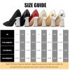 Women's Closed Pointed Toe Pumps Chunky Block High Heel Dress Office Party Wedding Shoes for Women